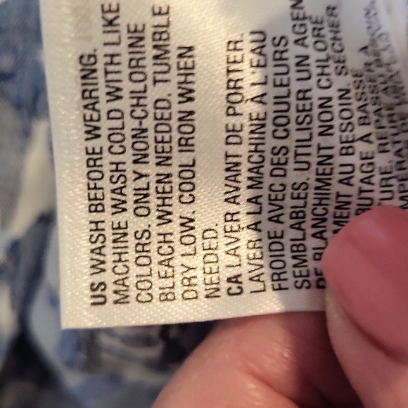 Charter Club Blue Floral Kimono Top - Picture 5 of 6